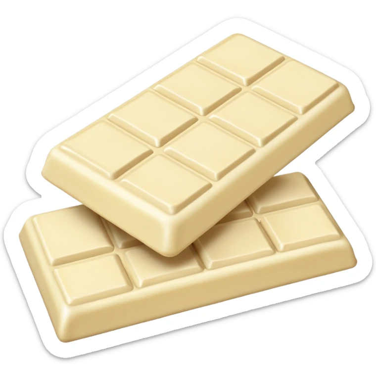 white chocolate sticker