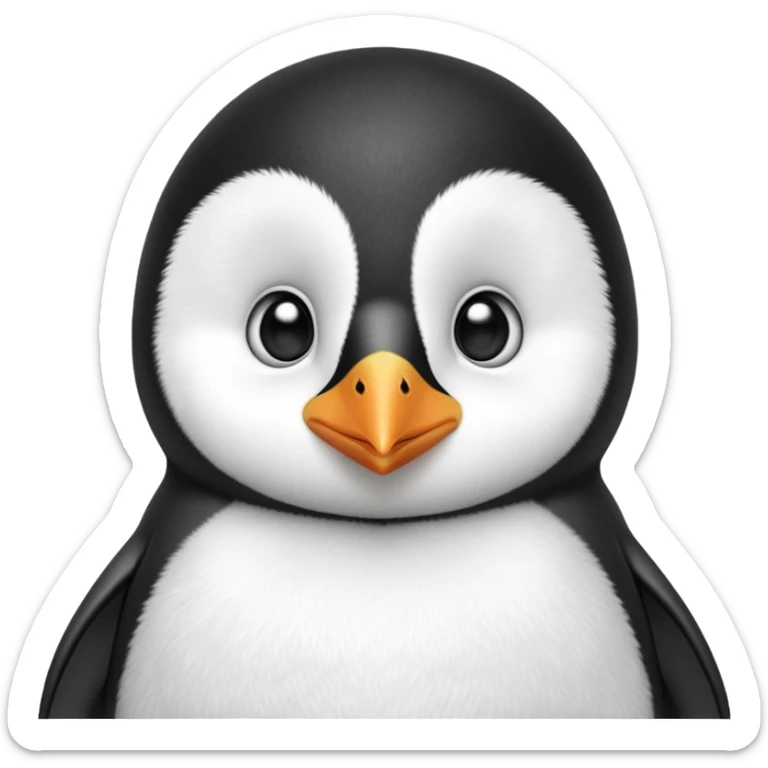 cinematic-noble-baby-penguin-portrait-emoji,-poised-with-an-air-of-innocent-regality,-featuring-soft,-downy-feathers-in-crisp-black-and-white-and-wide,-soulful-eyes,-simplified-yet-sharp-and-sophisticated-features,-highly-detailed,-glow (4) sticker