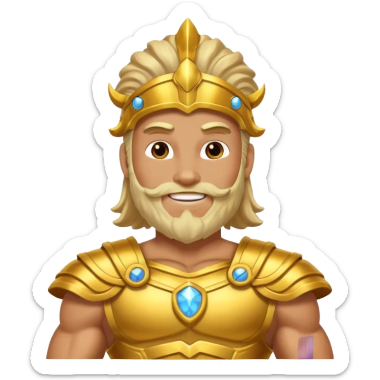 fullbody god zues sticker