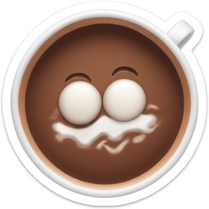 hot chocolate sticker