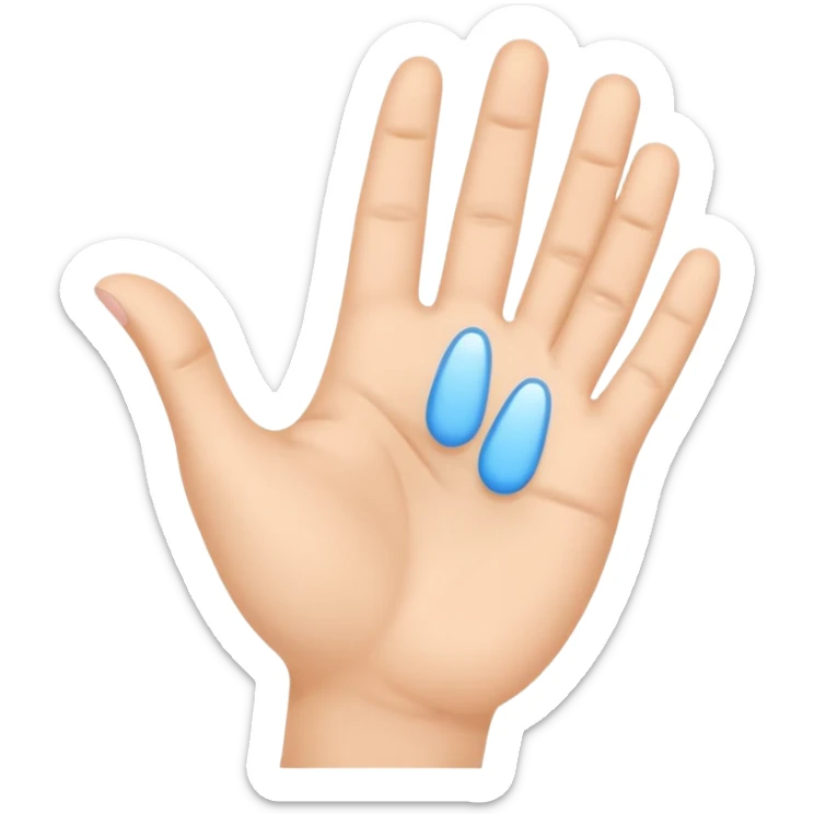 Minimal emoji of a hand lifting facial skin upward, clear skin-tightening gesture, gentle upward motion, natural wellness style, simple and readable icon, no beauty or cosmetic clinic references sticker