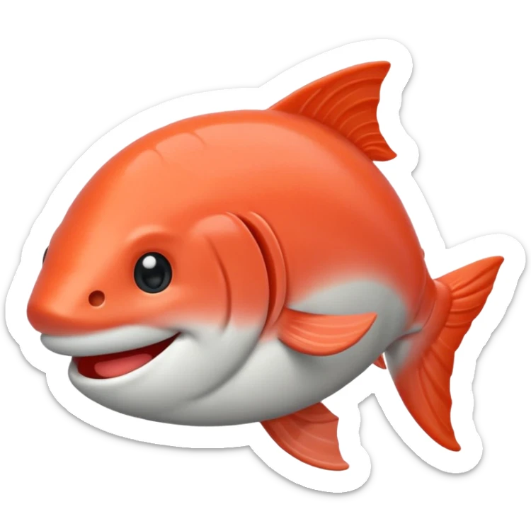 Un emogi tipo asi🤪 de color salmon con este lqcito🎀 en la cabeza sticker