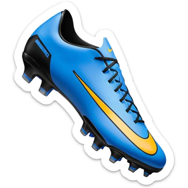Unas Nike Mercurial vapor 16 elite sg del 2026 negras y con el logo azul sticker