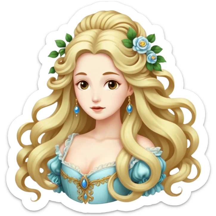 rococo and ethereal sticker