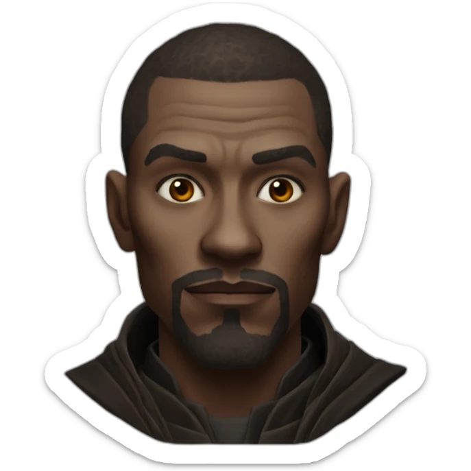 hyperrealist sith jedi in world of warcraft without facial hair sticker