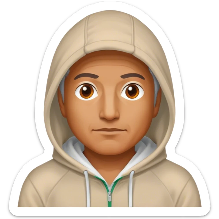 University of Miami, middle aged in hoodie sticker