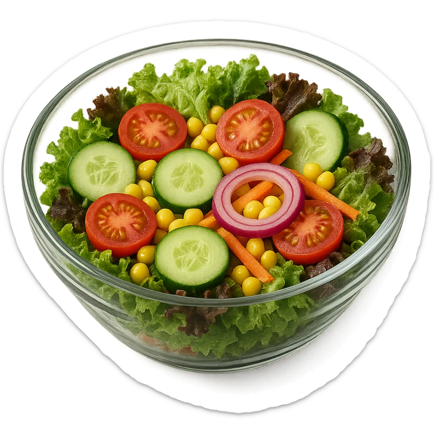 BOWL DI INSALATA,  iperrealistico 4k sticker