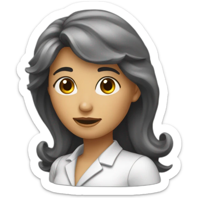 Une femme qui frappe un homme sticker