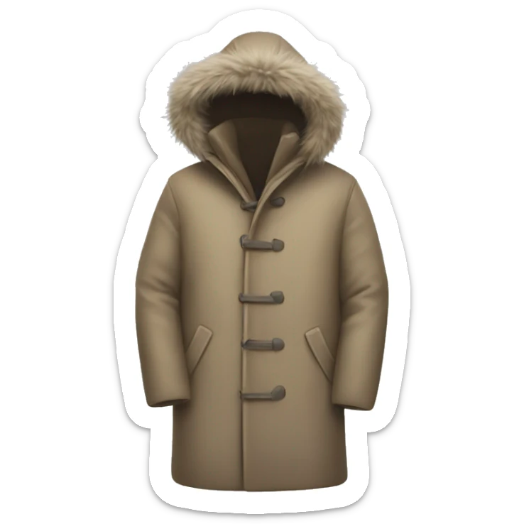 winter coat sticker