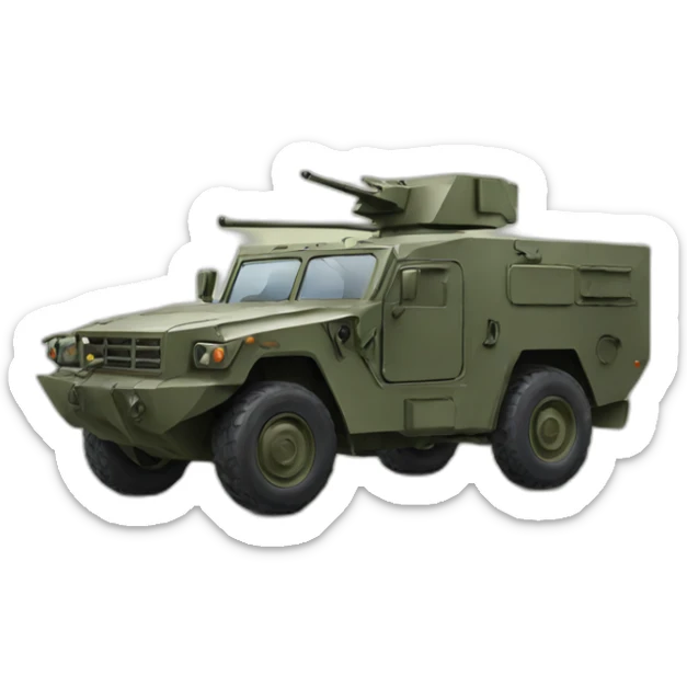 Military car sticker