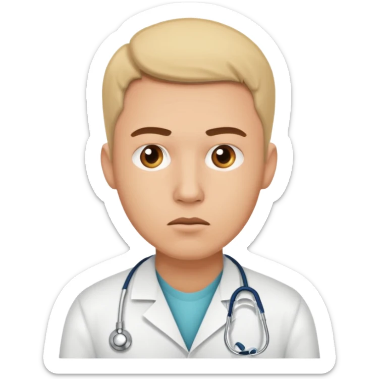 A male customer who has been looking for feedback or advice on a medical condition. I want to see the two options. No headset or computers. sticker