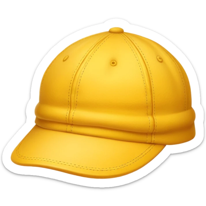 cap cloth yellow sticker