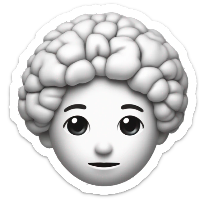  une figure humaine stylisée jetant un cerveau dans une poubelle, le tout en blanc sur un fond noir. C'est un design minimaliste qui semble suggérer l'idée de "jeter son cerveau" ou d'abandonner la réflexion.

 sticker