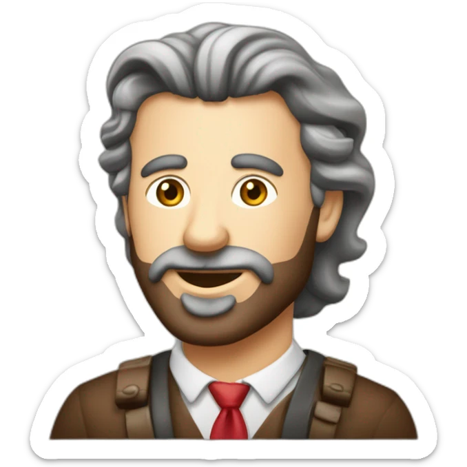 Nederlander in Kroatië die voor weinig geld meerdere kopjes koffie drinkt sticker