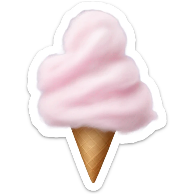 Cotton candy sticker