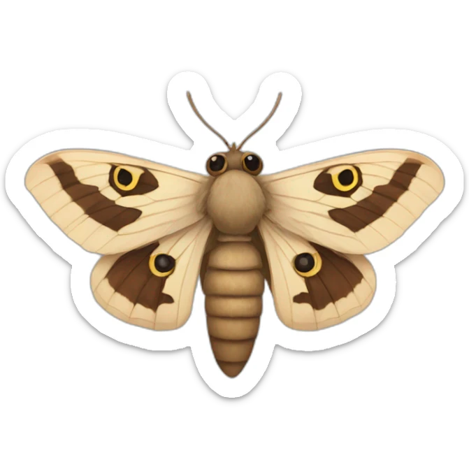 Moth sticker