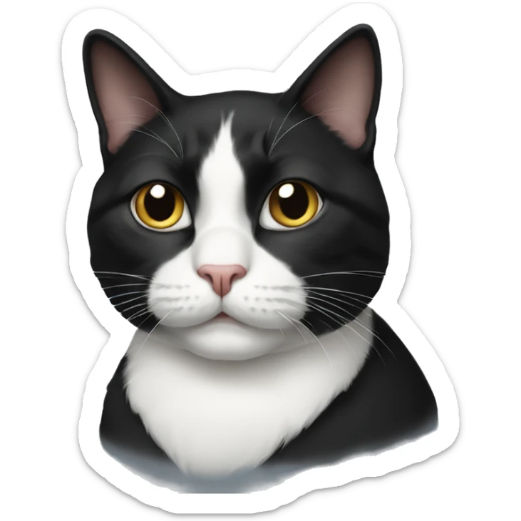 Tuxedo cat  sticker