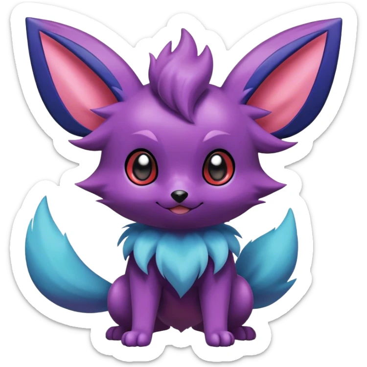 Epic Shiny Cool Cute Kawaii Eevee-Noibat-Zorua-Pokemon Full Body sticker