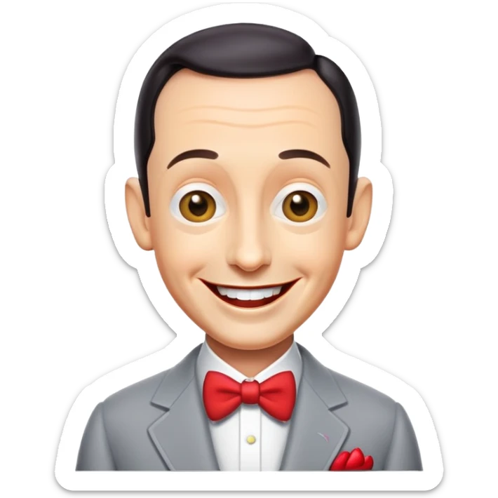 pee wee herman sticker