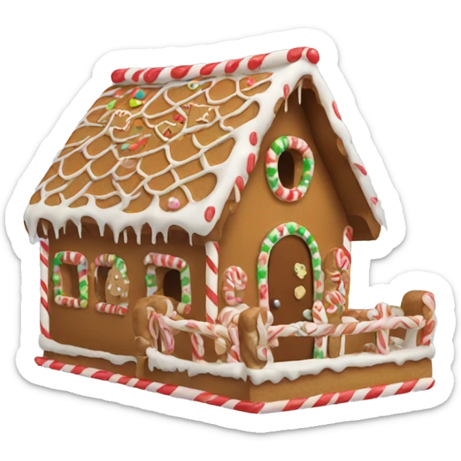 gingerbread house sticker