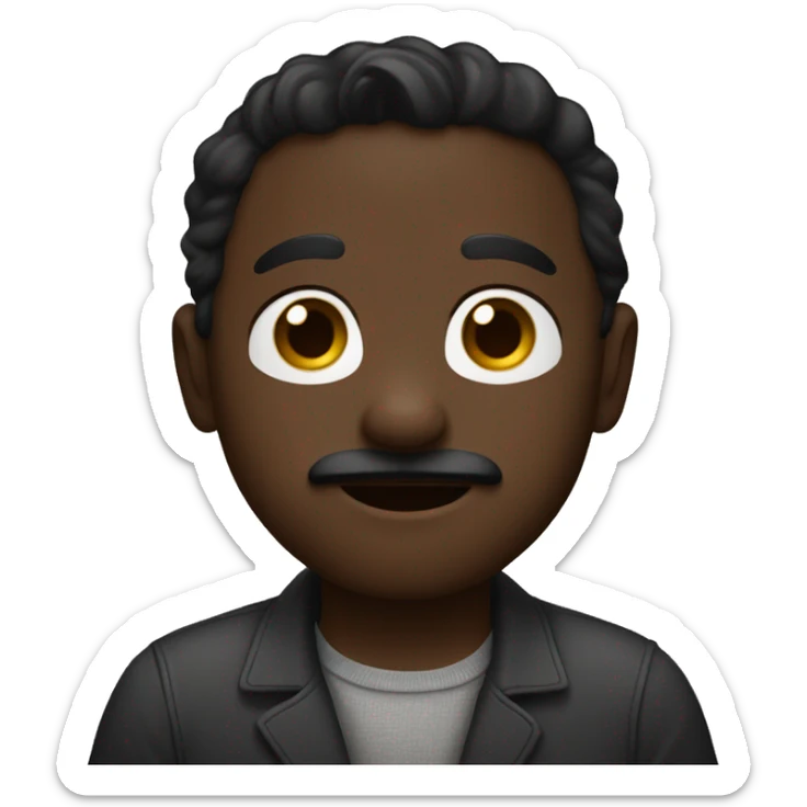 Make a small child hug a man that is a guy in his 30s with a dark skin  and a brown hair and mustache connecting  sticker