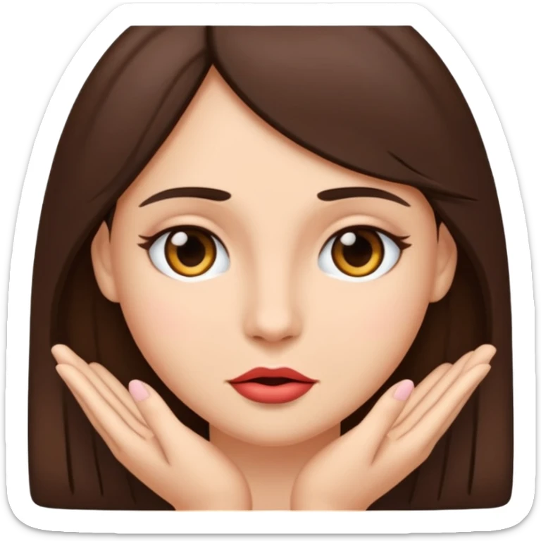 Une femme brune complètement nue on la vois de plus loin on vois sa vulve  sticker