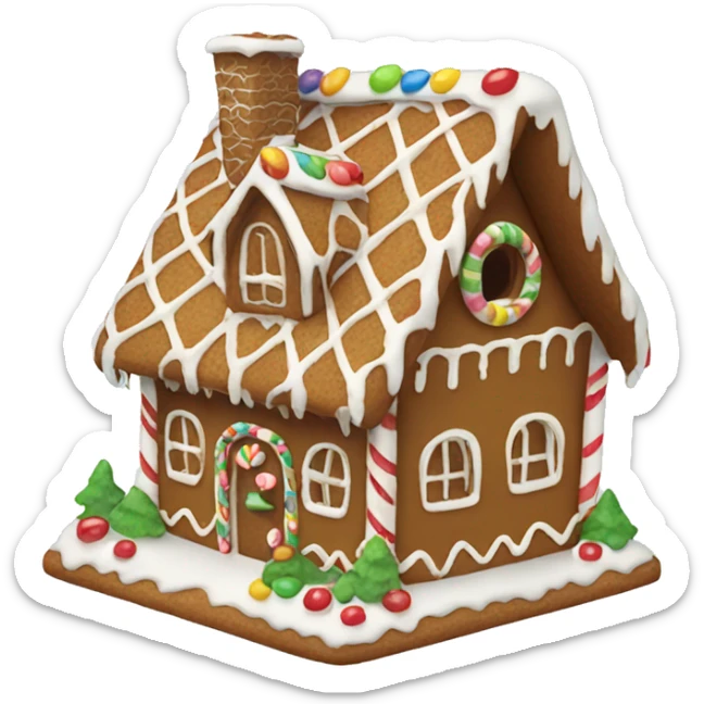 Gingerbread house sticker