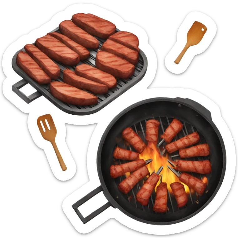 Barbecue sticker