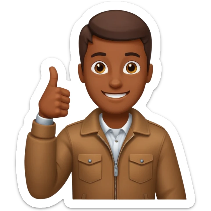 Buat gambar those bad tings guy dari sml yg sedang senang dan berikan jempol sticker