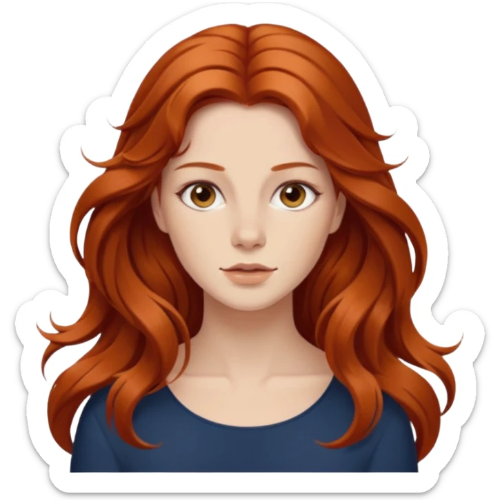 leo woman with flowing hair, simple and bold, minimal details sticker