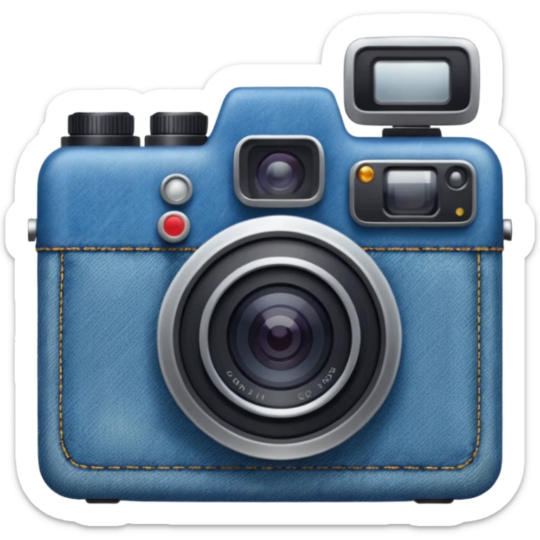 Denim camera sticker