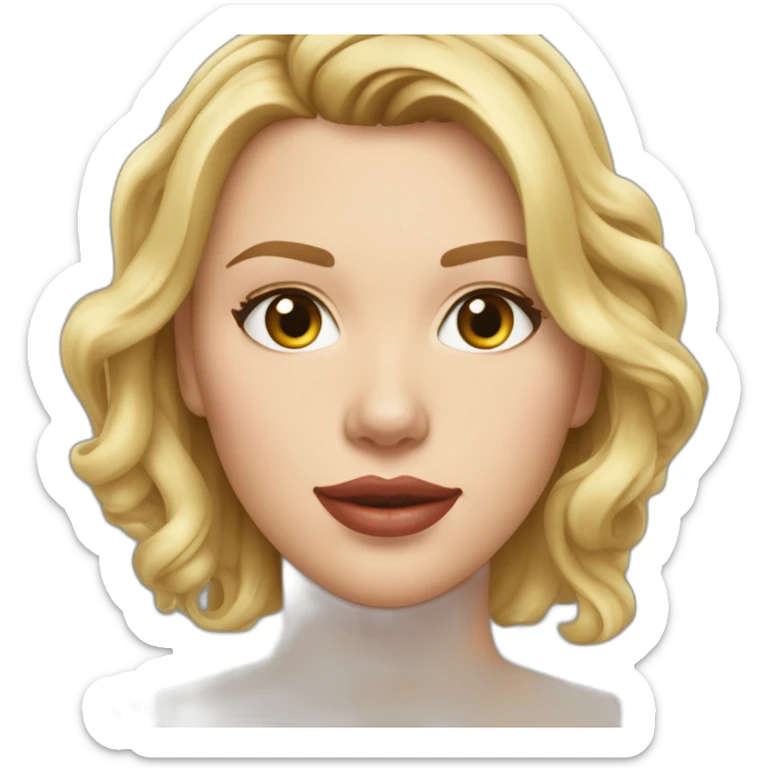 scarlett-johansson-cheveux-blonds-yeux-verts   Télécharger des émoticônes emoji généré par l'IA sticker