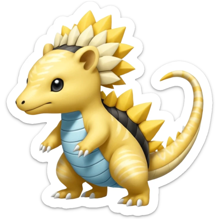 Salandit-Ampharos-Helioptile-Amaura-Samdshrew-Sandslash-fusion sticker