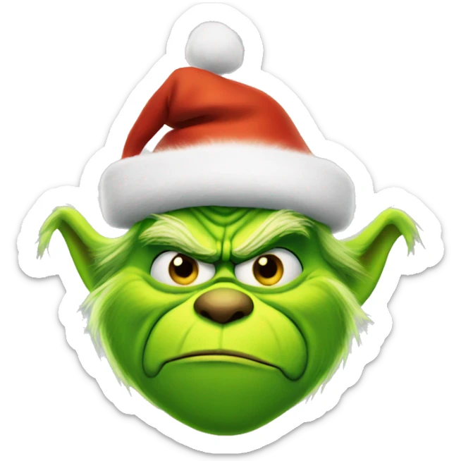 Grinch sticker