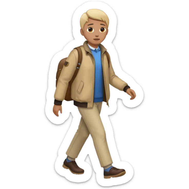 Person walki sticker