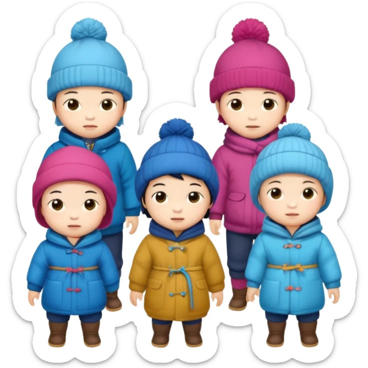 japanese toddlers 
"“Winter Health for Kids: The Role of Vitamin D and Sunlight”
→ Educational and visual – highlight GoCLN Kids line." sticker