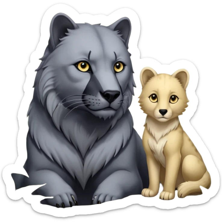 Fai un emoji per ognuno di questi personaggi del libro della giungla: Akela, Bagheera, Baloo, Kaa, fratel Bigio, Raska, Rama, Ikki, Chill e Mang sticker
