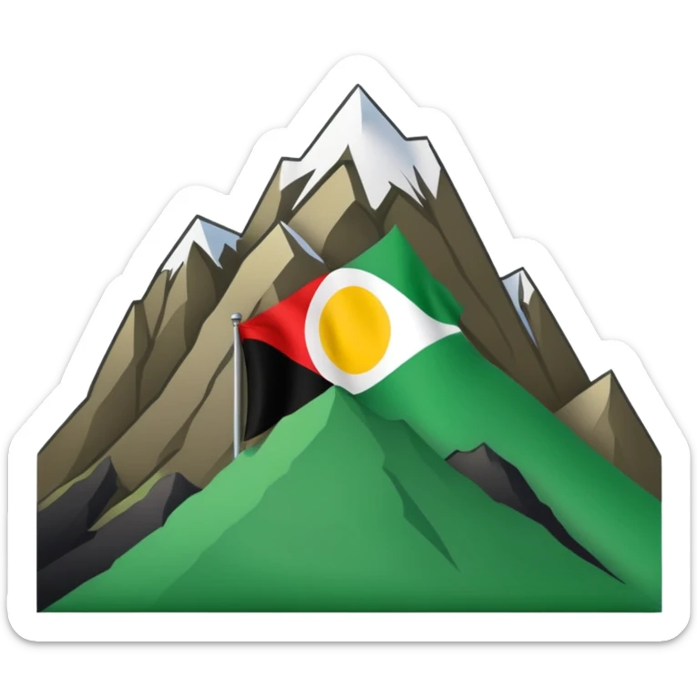 Just do a simple flag I want to put in my bio. Have u seen the panjshir flag do that it’s not in the emojis but make it exactly like the picture don’t add anything else. something on the middle search it up and make it in a shape of flag like the emojis no it’s goes like green on  sticker