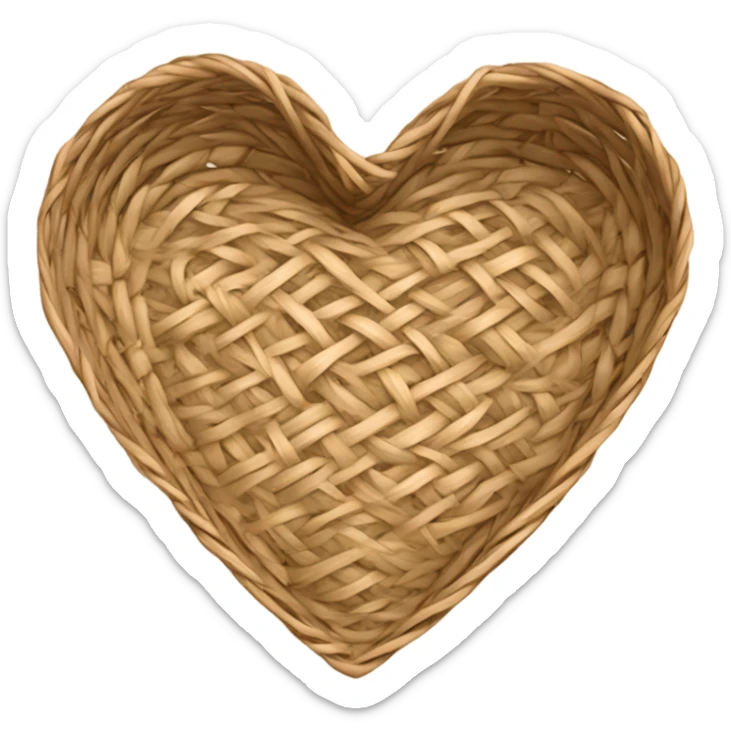 heart basket sticker