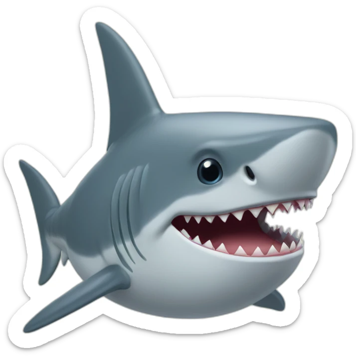 shark wearing a treehorn sticker