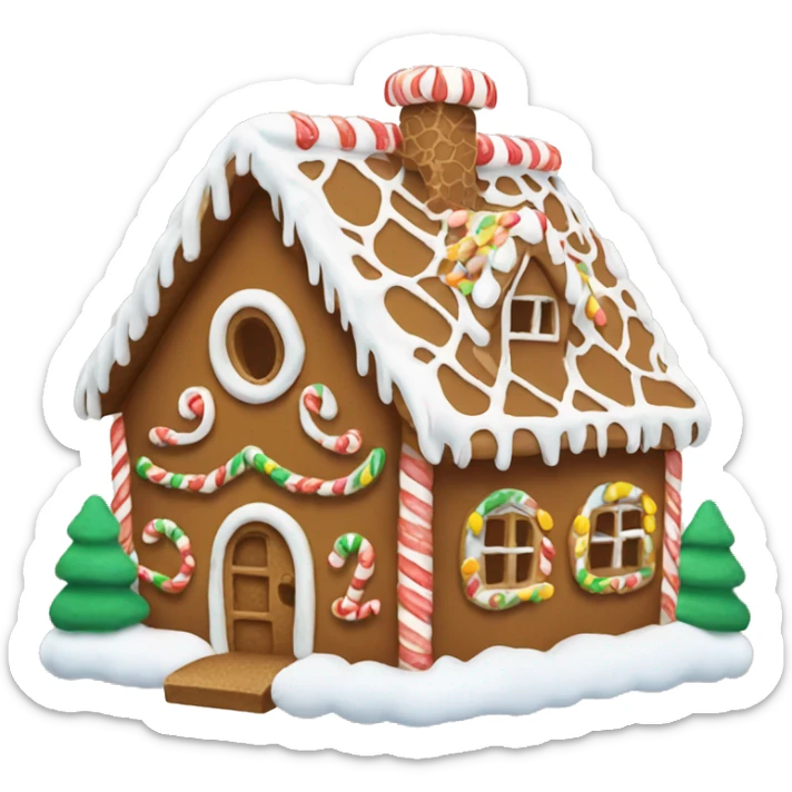 gingerbread house sticker