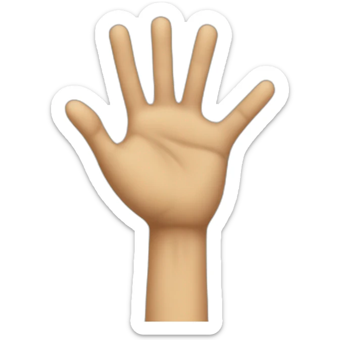 The hand of the Italians when they're not happy sticker