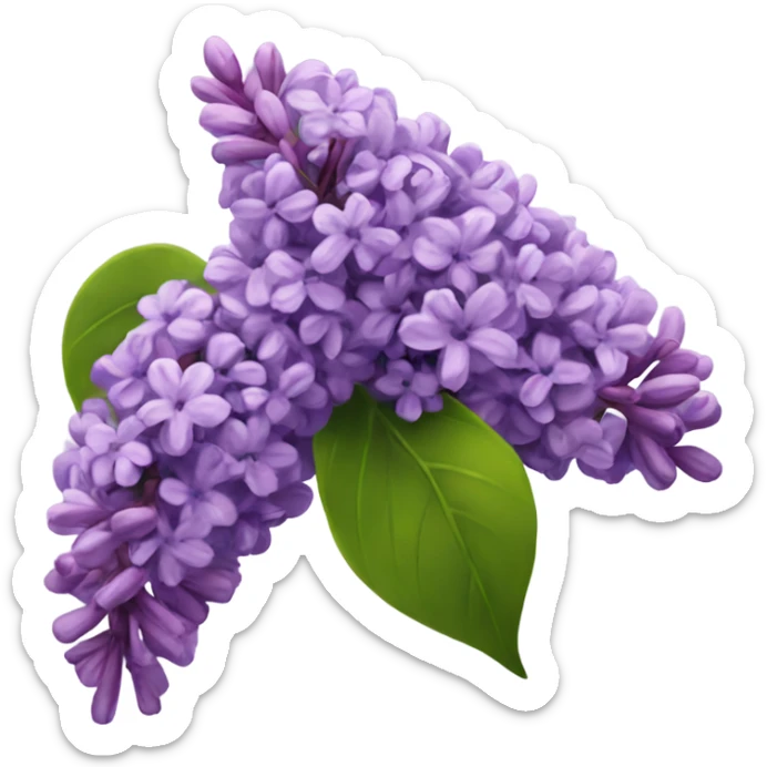 lilacs sticker