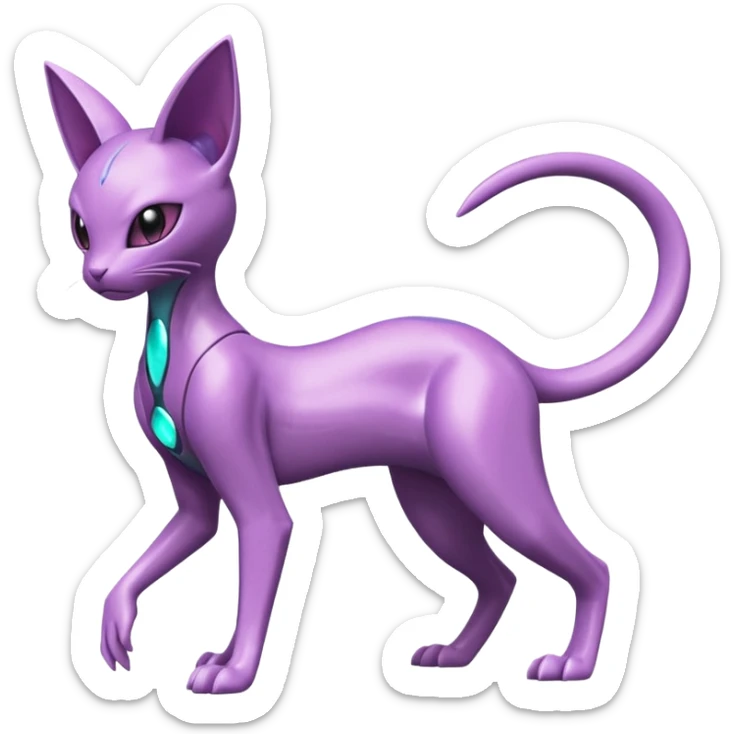 Mewtwo-Purrloin-Genesect-Deoxys-Espeon-alien-hybrid-fusion sticker