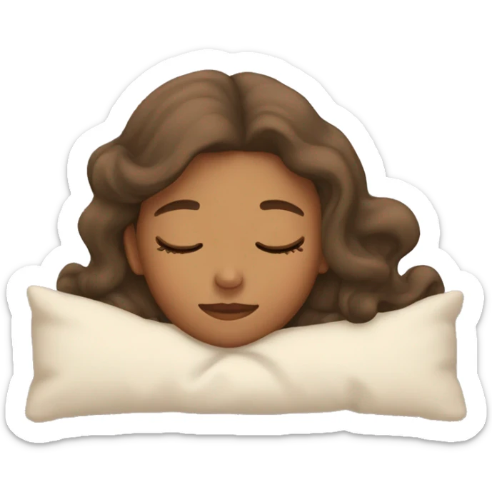Girl sleeping sticker