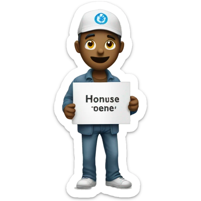 Un homme en manifestation qui crie et qui porte une pancarte avec marqué NON sur la pancarte  sticker