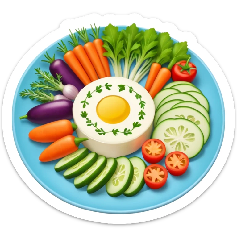 vegeterian dish sticker