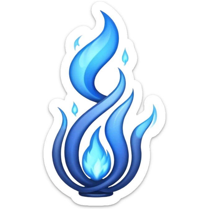blue hot  sticker