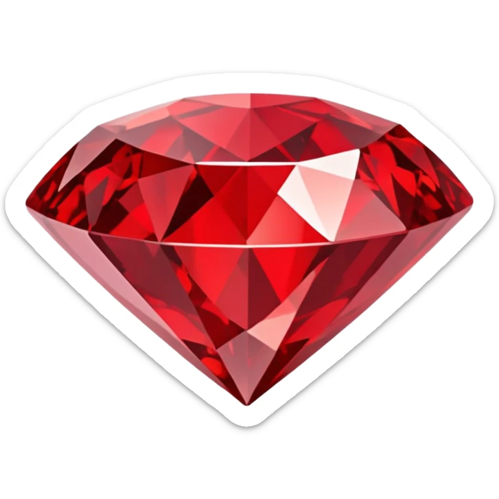 red diamond sticker