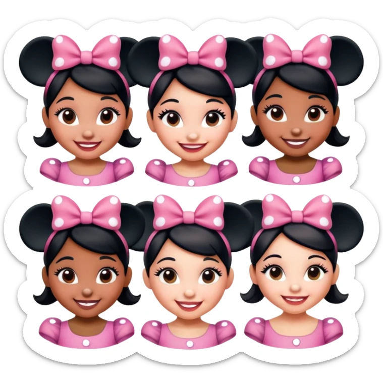 minnie girls sticker